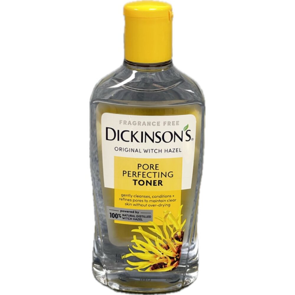 Dickinson's Original Witch Hazel 16 Pore Perfecting Toner 100% Natural NEW 8OZ